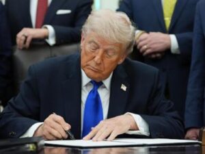 Trump says he’ll place 25% tariff on autos from EU, accusing bloc of not complying with trade deal
